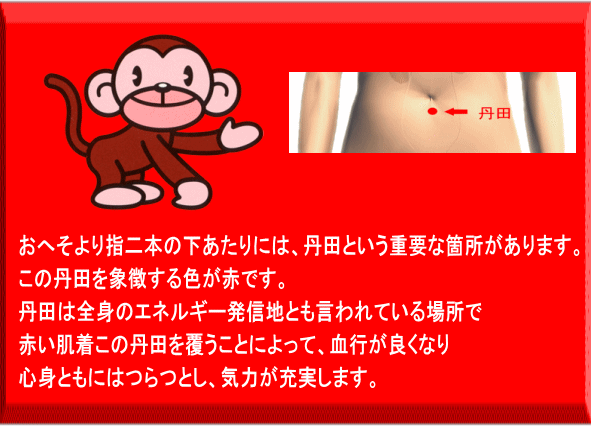 赤い 肌着 赤い下着 紳士トランクス 赤いパンツ で丹田を強化
