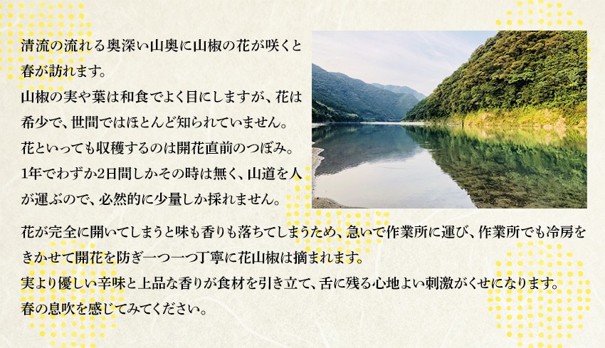 花山椒(約200g) 山椒の花 山椒しゃぶしゃぶに 佃煮材料 ハナサンショウ