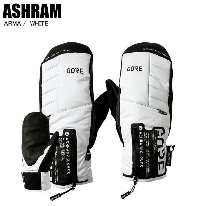 Ashram アシュラム Arma アルマ White ホワイト スキー スノーボード スノボ グローブ 防寒 モリヤマスポーツ Yahoo 店 通販 Yahoo ショッピング