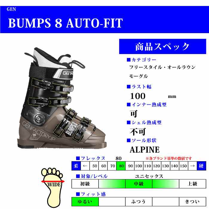 GEN FACTORY GEN FACTORY 2024 GEN ゲン 厳 BUMPS 8 M.BK バンプス 23