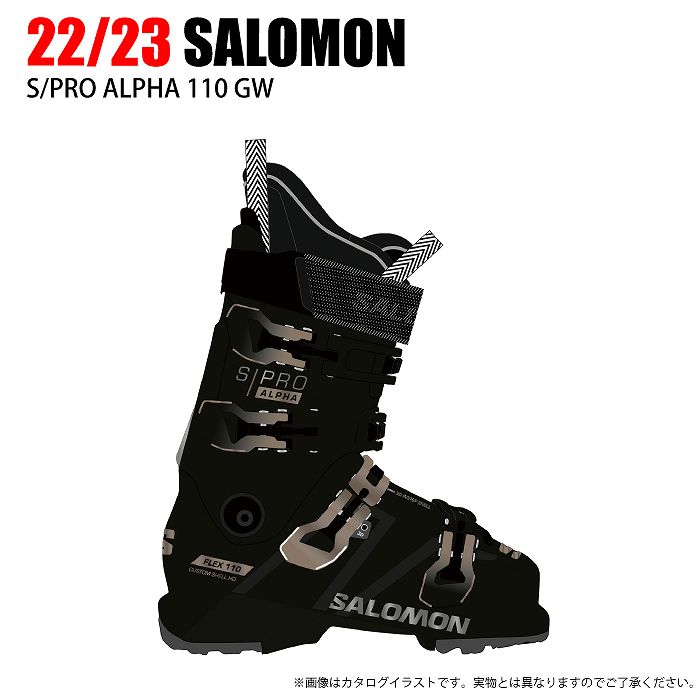 超高品質で人気の SALOMON サロモン スキーブーツ S PRO 110 GW 22-23