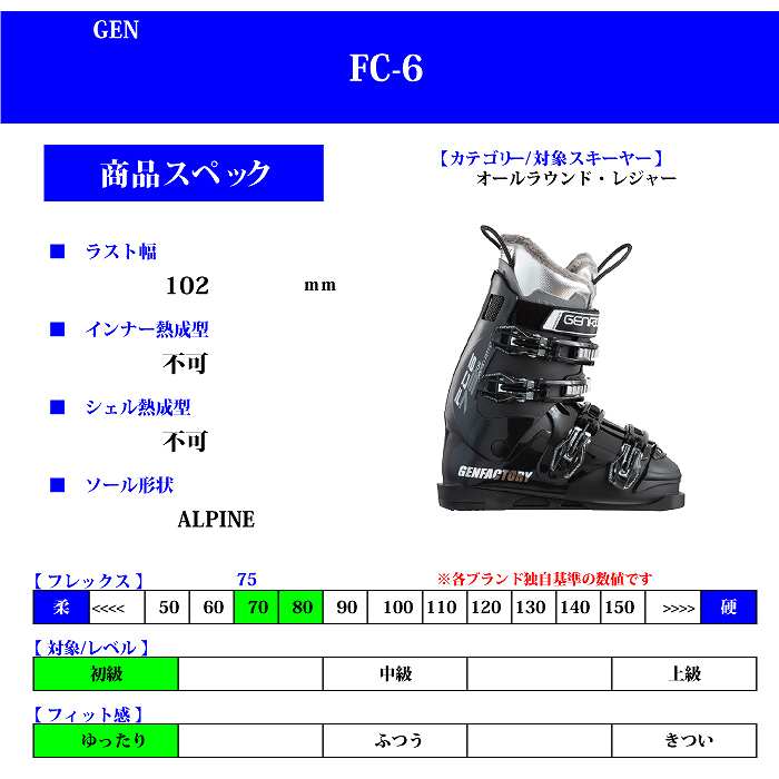 贈与 [スキー3点セット]2023 ZUMA ツマ BK MONO GW FC XPS BK GEN 22