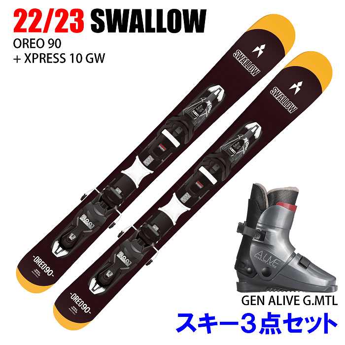 スキー3点セット]2023 SWALLOW スワロー OREO 90/OR + XPS 10 GW 099 オレオ + GEN ALIVE G.MTL  22-23 :00105012317746:モリヤマスポーツ Yahoo!店 - 通販 - Yahoo!ショッピング