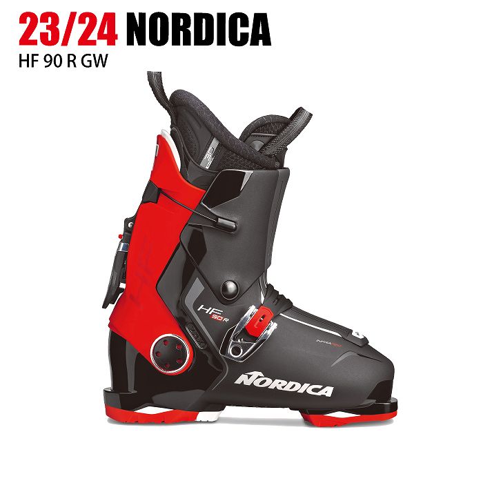 ノルディカ スキーブーツ 2024 NORDICA HF 90 R GW BK/RED/ANT エイチエフ リアエントリー 23-24