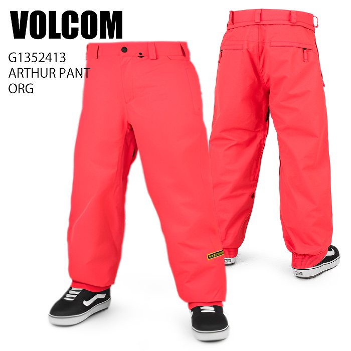 VOLCOM ボルコム G1352413 ARTHUR PANT ORG 23-24 ボードウェア メンズ パンツ スノーボード VOLCOM ボルコム G1352413 ARTHUR PANT ORG 23-24 ボードウェア メンズ