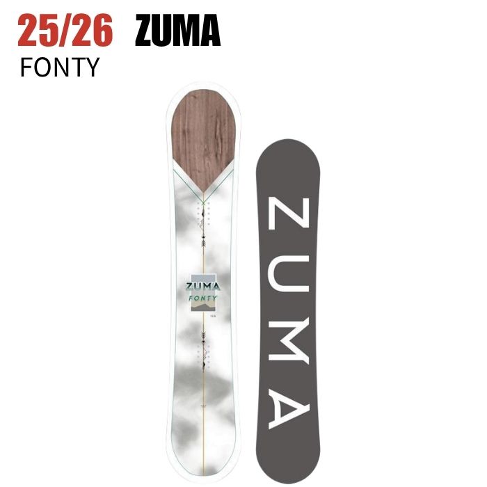 2026 ZUMA ツマ FONTY 25-26 ボード板 スノーボード : モリヤマ