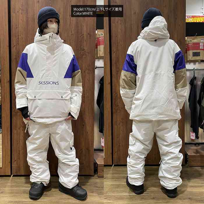 SESSIONS セッションズ CHAOS PULLOVER JACKET BEIGE 23-24