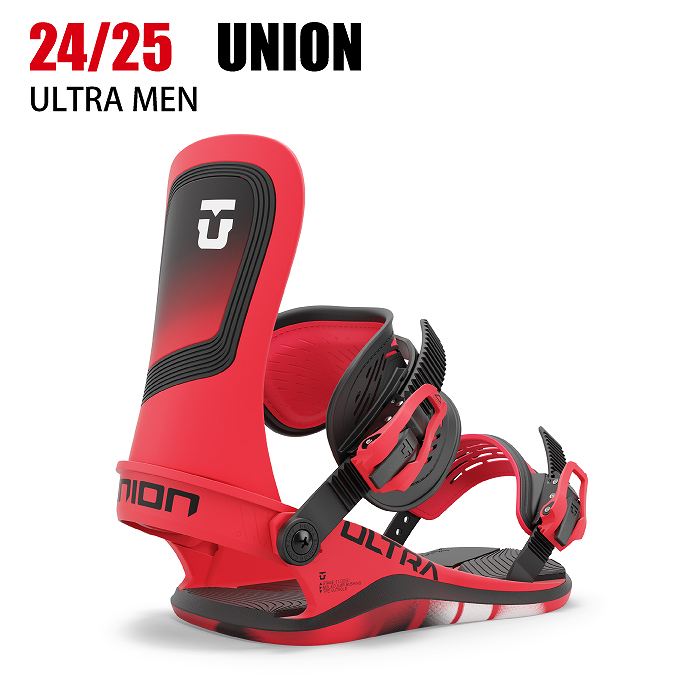 2025 UNION ユニオン ULTRA MEN ウルトラ HOT RED 24-25 スノーボード ビンディング バインディング