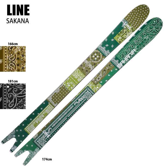ライン スキー板 2025 LINE SAKANA サカナ 板単品 24-25