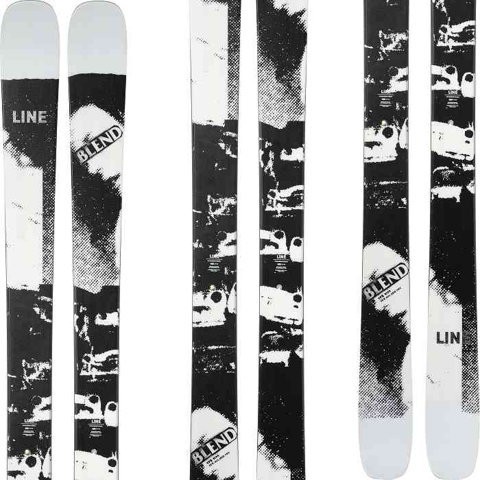 [スキー2点セット]ライン スキー板 2025 LINE BLEND + 25 MARKER GRIFFON 13 110mm ビンディングセット  24-25