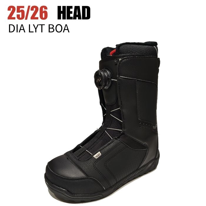 HEAD Dia スノーボードブーツ ブラック 2026 HEAD ヘッド DIA LYT BOA ダイア 25-26 スノーボード ブーツ ボア