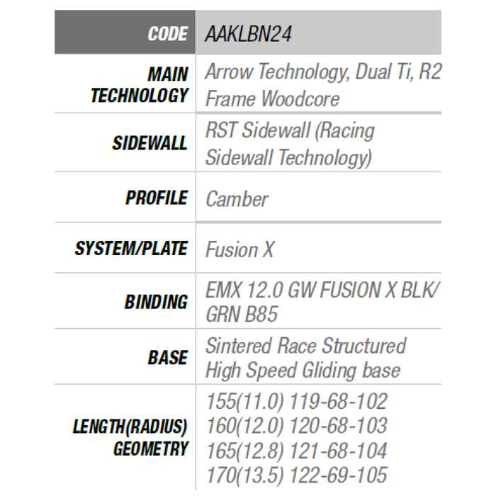 elan（エラン） スキー板 2026 ELAN ACE SLX FUSION X + EMX 12.0 GW