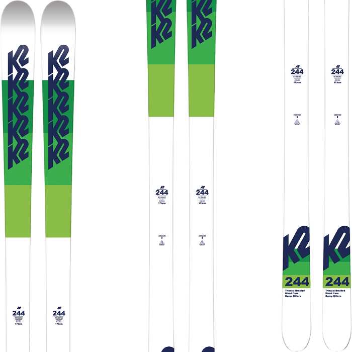 K2 244 スキー板 163cm Markerビンディング K2（スキー、スノーボード） [スキー2点セット] ケーツー スキー