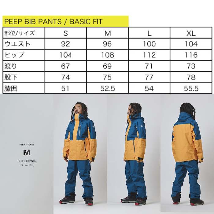 UNFUDGE アンファッジ PEEP BIB PANTS ピープビブパンツ CHARCOAL