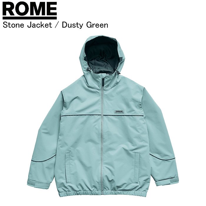 ROME ローム Stone Jacket ストーンジャケット DUSTY GREEN ジャケット ボードウェア ロームウェア ROMEウェア 25-26モデル ROME ローム Stone Jacket ストーンジャケット DUSTY GREEN ジャケット