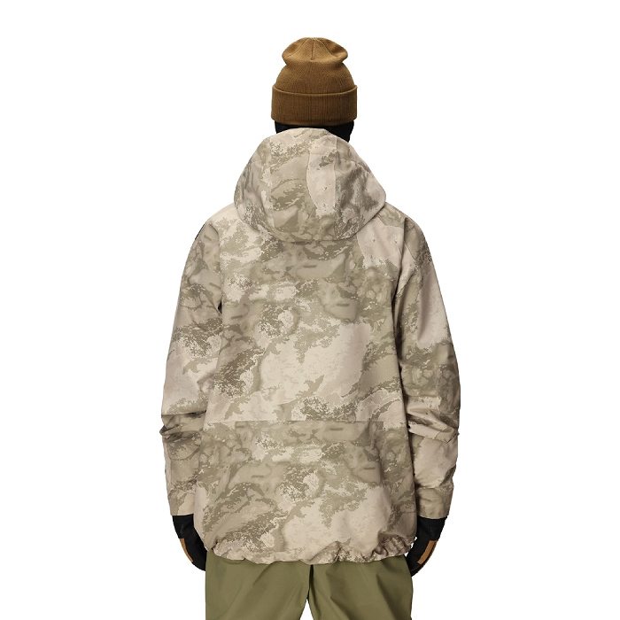 686 M5WN162 GORE-TEX CORE SHELL JACKET LIMESTONE HEMISPHERE PRINT