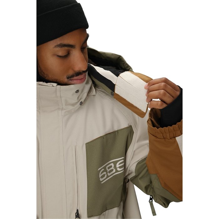 MOVE SPORTスノーボードウェア上下、ゴーグル、手袋　Mサイズ 686 シックスエイトシックス M2W133 2001 TRANSFER JACKET