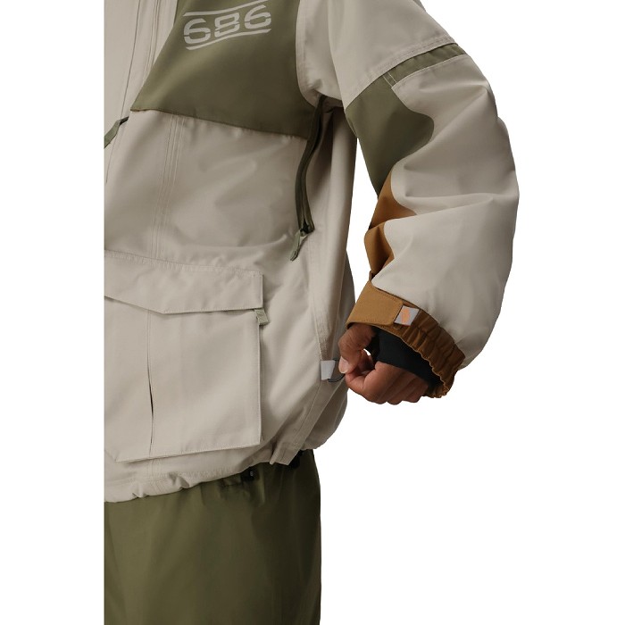 686 シックスエイトシックス M2W133 2001 TRANSFER JACKET LIMESTONE