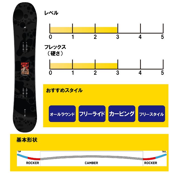 K2 スノーボード EMBASSY Men's Embassy Snowboard [2026] | K2 | Sporting Life Online