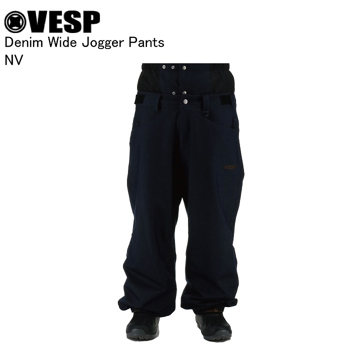 VESP ベスプ VPMP1062 Denim Wide Jogger Pants NV スノーボード ウェア パンツ VESPウェア 25-26モデル メンズ レディース VESP ベスプ VPMP1062 Denim Wide Jogger Pants NV スノーボード