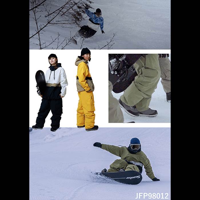 JACKFROST ジャックフロスト JFP98012 WIDE CARGO PANTS BLACK スキー