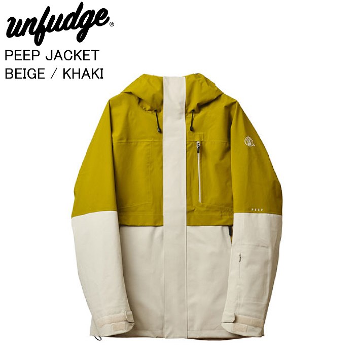 UNFUDGE PEEP JACKET ベージュ L新品 UNFUDGE アンファッジ PEEP JACKET ピープジャケット BEIGE / KHAKI