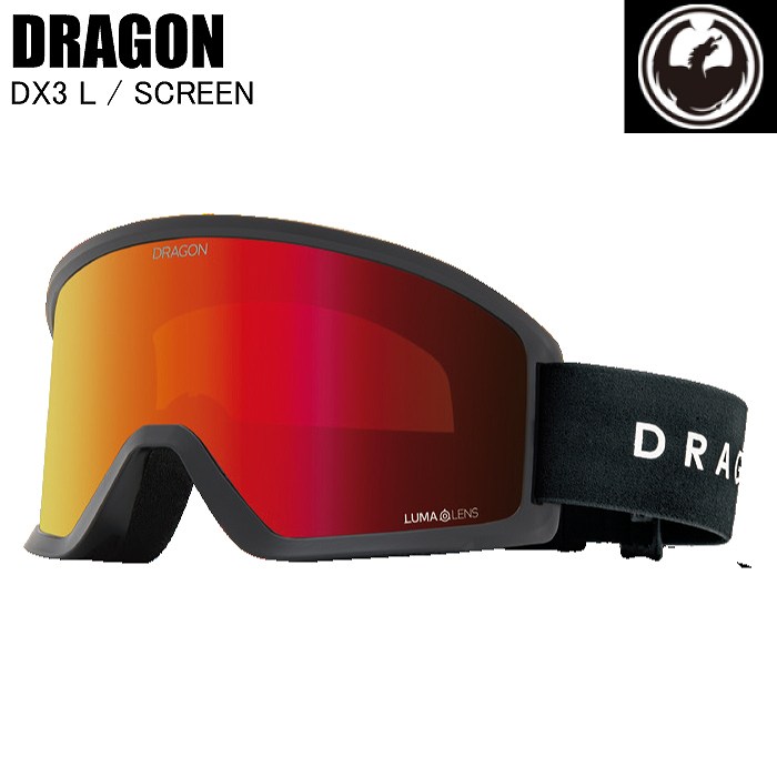【新品未使用】スノーゴーグルDRAGON DX3 LENS-RED ION DRAGON ドラゴン DX3 L SCREEN LL PH J.RED ION S01 スキー