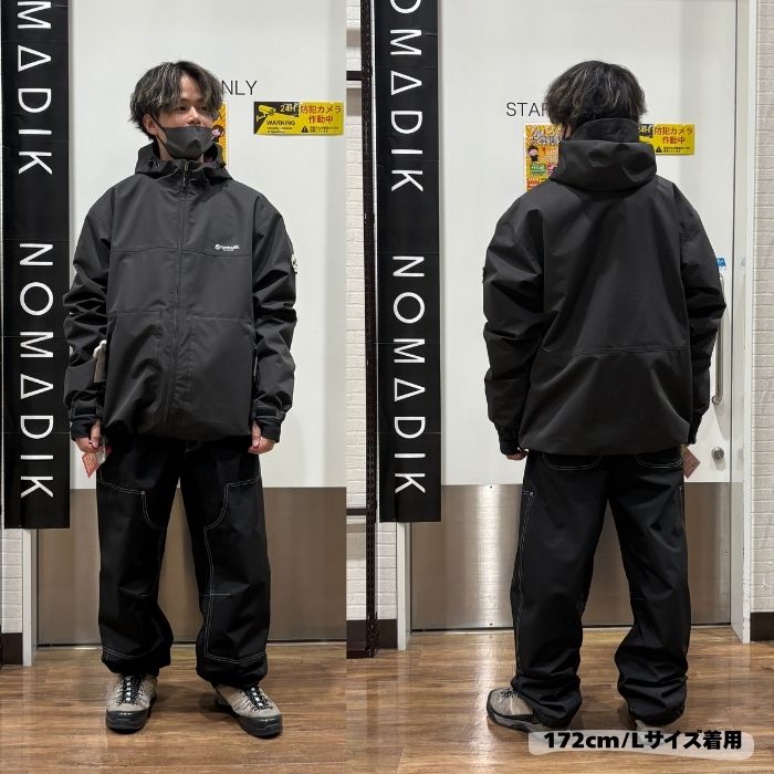Nomadik スノーボードウェア ワイド　GRIND PANTS ⭐️状態良好⭐️ NOMADIK（ノマディック） GRIND PANTS グラインドパンツ BLACK
