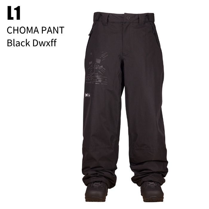 L1 エルワン CHROMA PANT クロマ パンツ Black Dwxff スノーボード