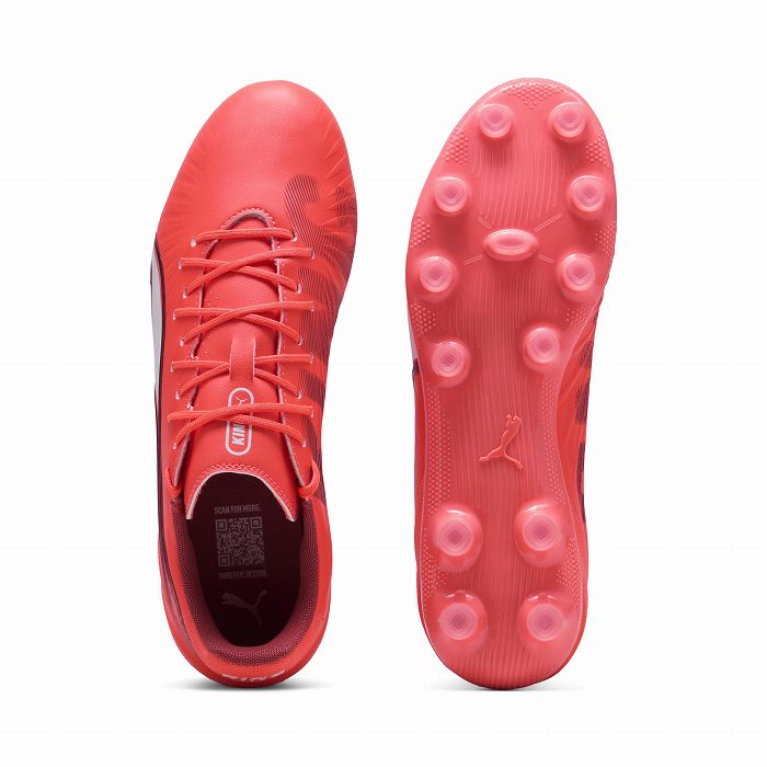 PUMA（プーマ） キング マッチ ワイド HG/AG(グローイングレッド