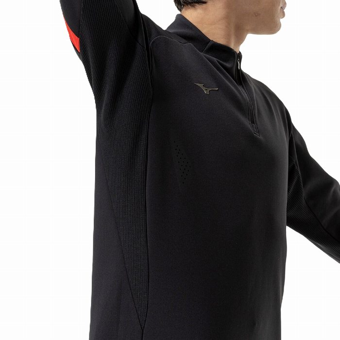 MIZUNO（ミズノ） MORELIA トレーニングトップ(ブラック) P2MCC00509