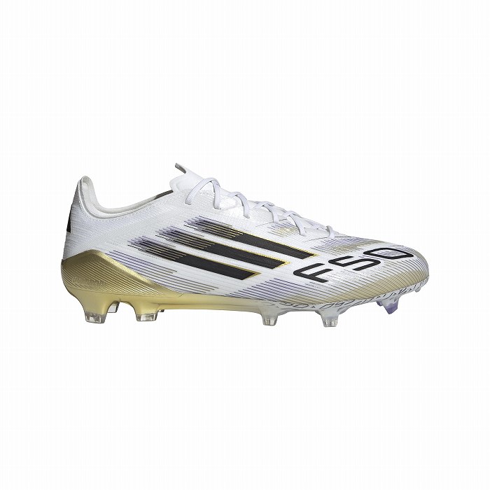 F50 FG 24.5 アディダス 新品 adidas（アディダス） F50 ELITE FG(ホワイト×ブラック×ゴールド