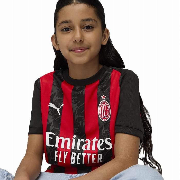 PUMA（プーマ） ACミラン ジュニア 25-26 ホーム 半袖 レプリカ