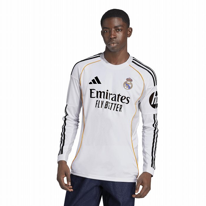 サッカー　レアルマドリード　ユニフォーム　長袖 adidas（アディダス） レアルマドリード 25-26 ホーム 長袖 レプリカ