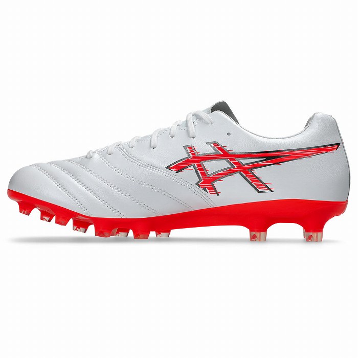アシックス サッカーシューズ・スパイク ホワイト/レッド ASICS（アシックス） DS LIGHT X-FLY PRO 3(ホワイト×フラッシュレッド