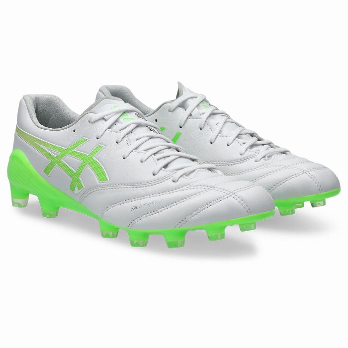 ASICS DS LIGHT X-FLY6ホワイト/グリーン ASICS（アシックス） DS LIGHT X-FLY 6(ホワイト×グリーンゲッコー