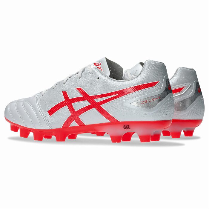 ASICS（アシックス） DS LIGHT PRO(ホワイト×フラッシュレッド