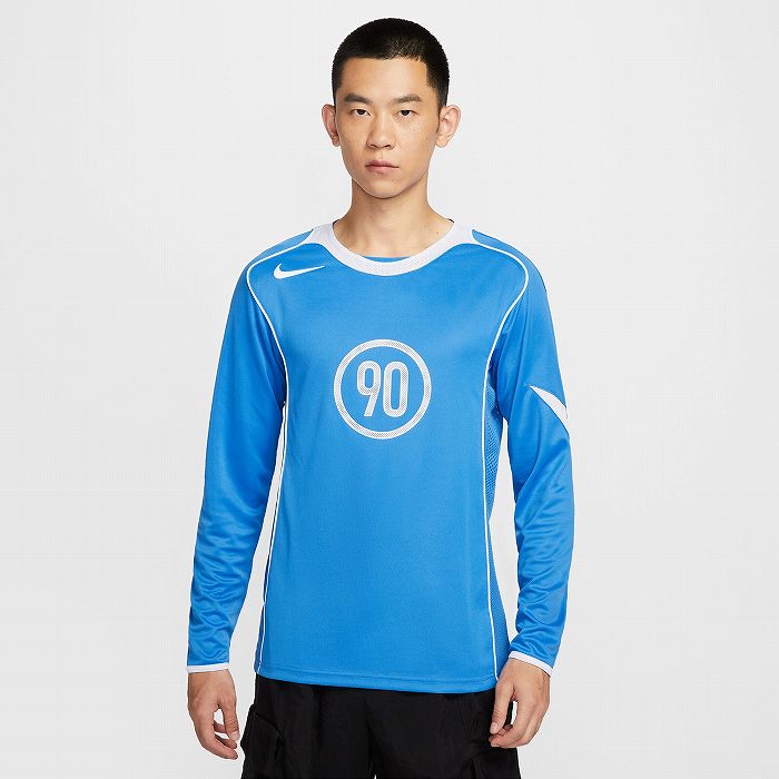 NIKE製 バルセロナ クルーネックトップス Lサイズ/トータル90/ネイビー