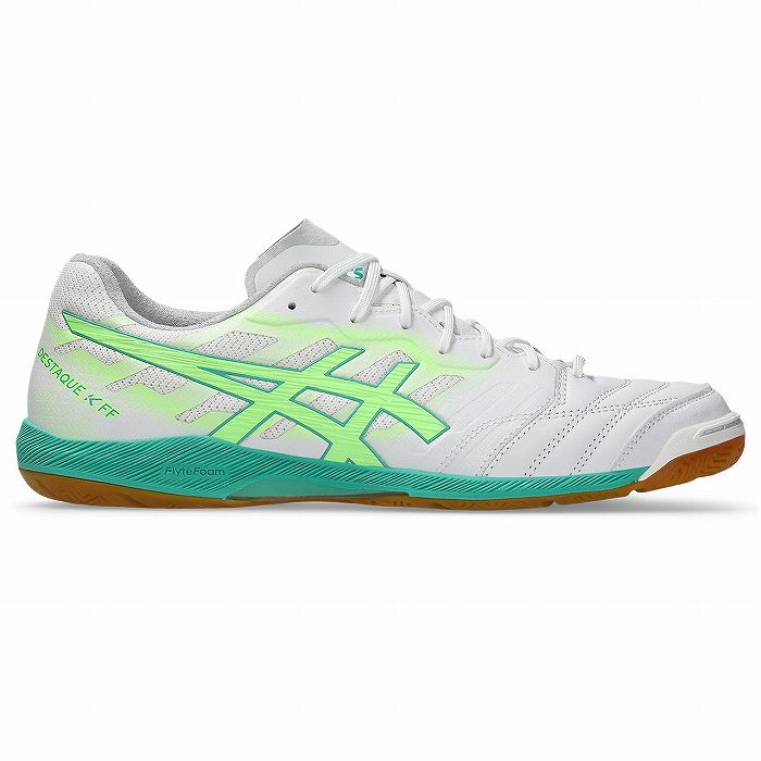 ASICS（アシックス） DESTAQUE K FF(ホワイト×イルミネイトグリーン