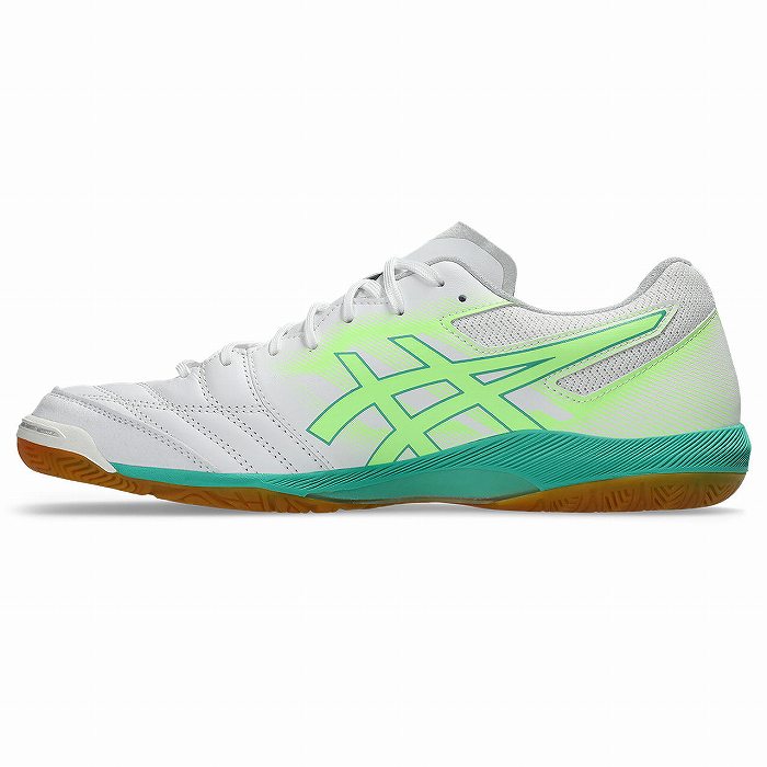 ASICS（アシックス） DESTAQUE K FF(ホワイト×イルミネイトグリーン