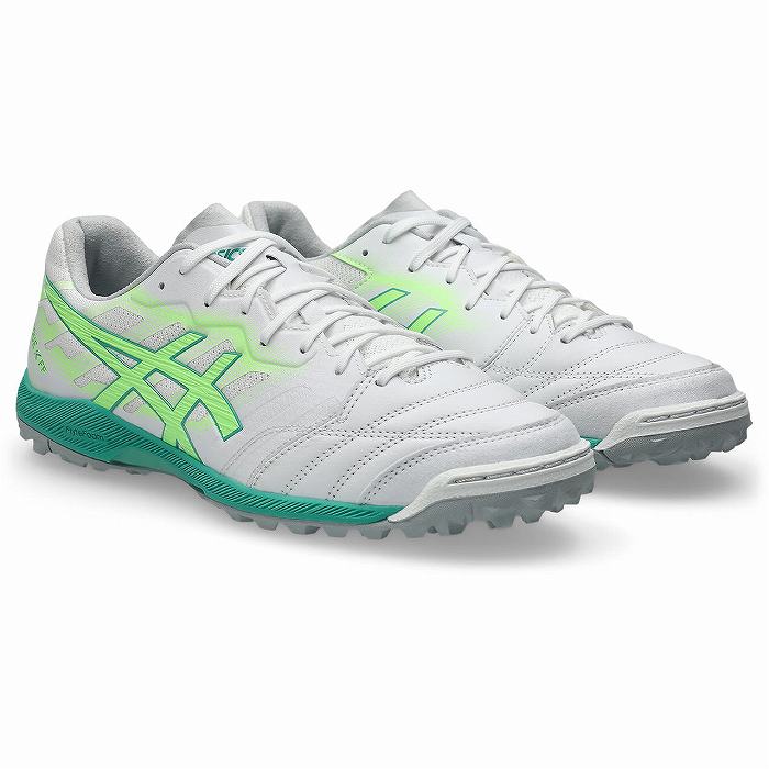 ASICS（アシックス） DESTAQUE K FF TF(ホワイト×イルミネイトグリーン