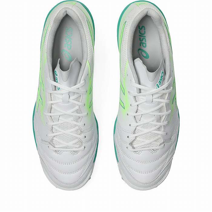 ASICS（アシックス） DESTAQUE K FF TF(ホワイト×イルミネイトグリーン