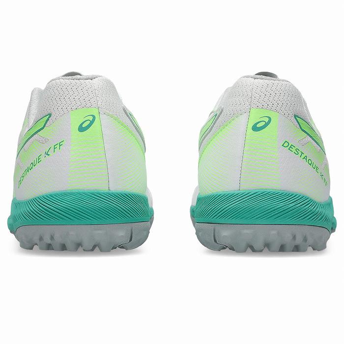 ASICS（アシックス） DESTAQUE K FF TF(ホワイト×イルミネイトグリーン