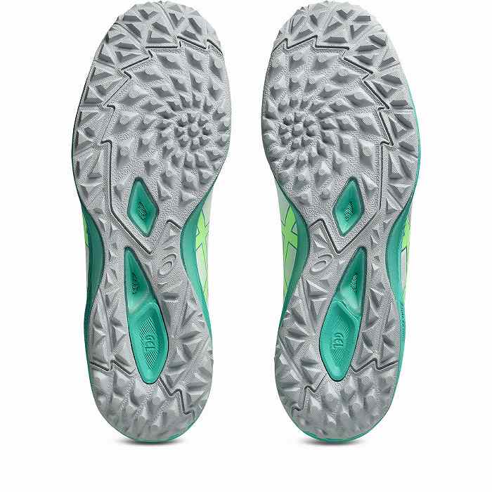ASICS（アシックス） DESTAQUE K FF TF(ホワイト×イルミネイトグリーン