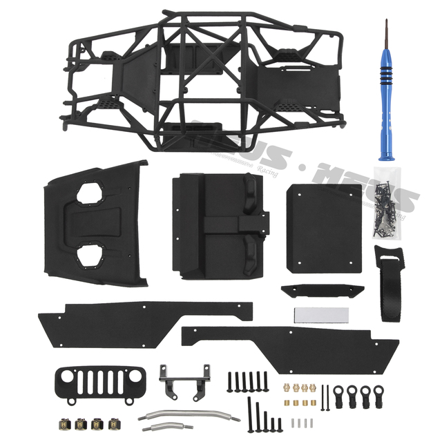 Meus Racing 1/18 TRX-4M ripper 7500 3Dプリントボディ,ナイロンケージ,サーボマウント用六角アダプターセット,2個｜moro-shop｜02