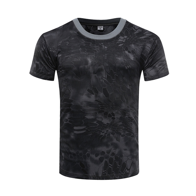 メンズ3Dカモフラージュ半袖Tシャツ、oネック、速乾性、ミリタリー、アーミーカモ、ハイキング、ハンティング、アウトドアスポーツトップス｜moro-shop｜05