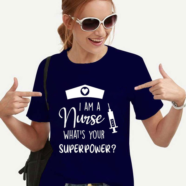 女性用半袖Tシャツ,ナースの服,スーパーパワー,グラフィックy2k,原宿,ファッショナブル