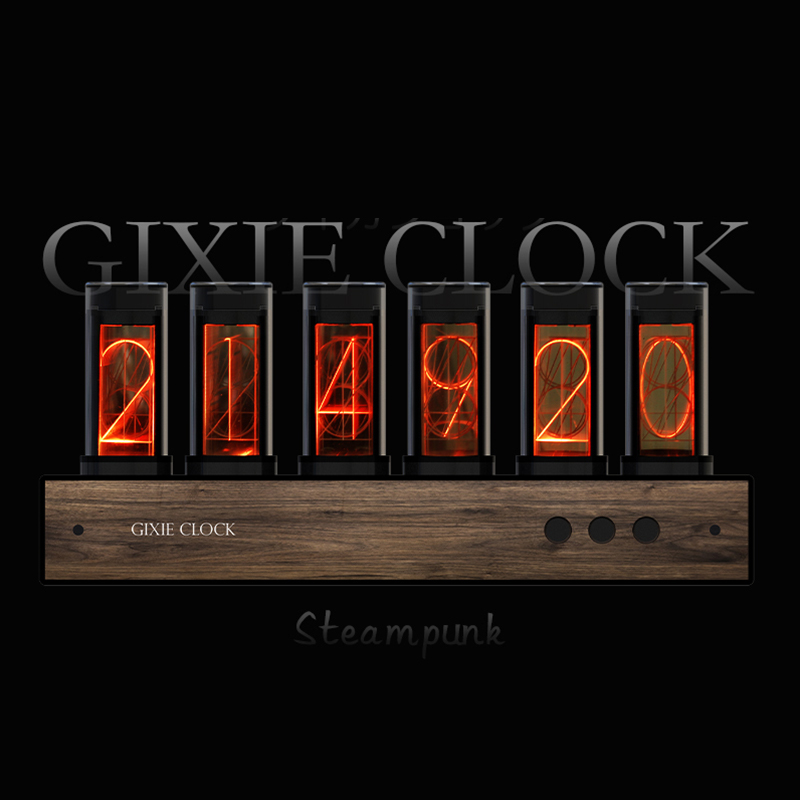 ギクシークロック GIXIE CLOCK ニキシー管時計 LED シュタゲ