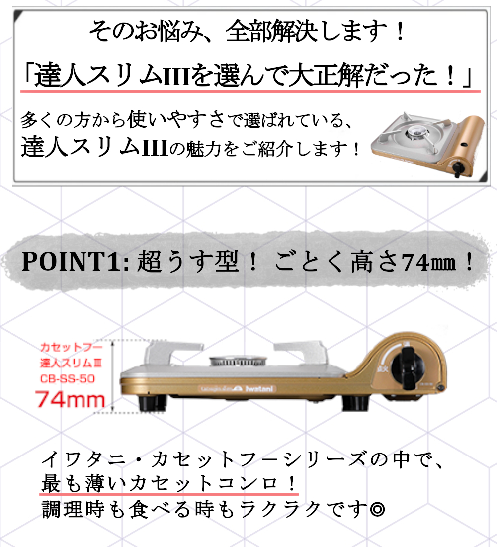 大特価!! カセットフー ＣＢ−ＳＳ−５０ 達人スリムIII qdtek.vn