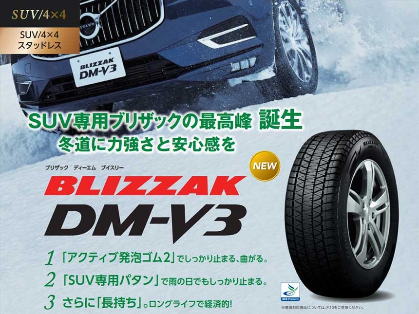 ブリザック DMーV3 225/65R17 ブリヂストン DM-V3 ザインEK ブラック